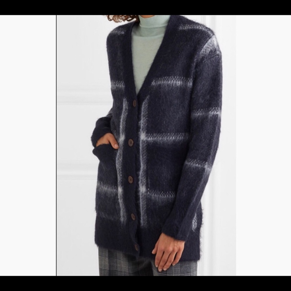 J. Crew Plaid Front Pocket Cardigan
